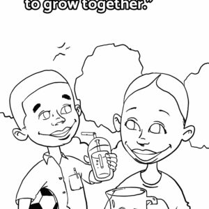 Round & Round Colouring Book