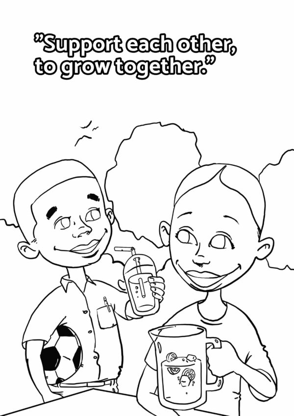 Round & Round Colouring page 2