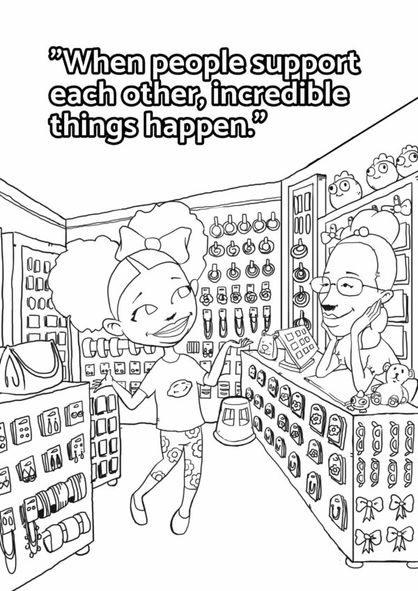 Round & Round Colouring page 2