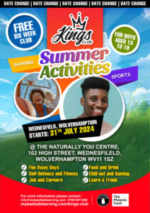 A4 Kings Club Summer Activity flyer2 front 2024