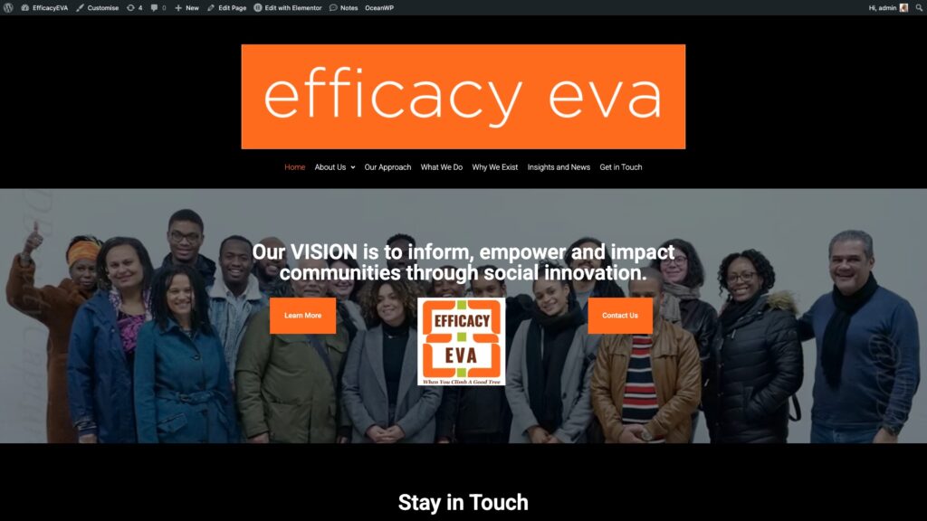 Efficacy EVA website