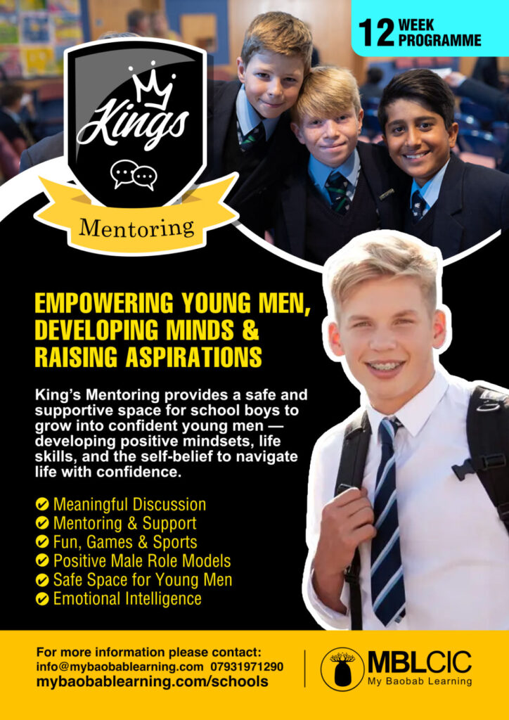 12 week Kings Mentoring programme for schools 2025